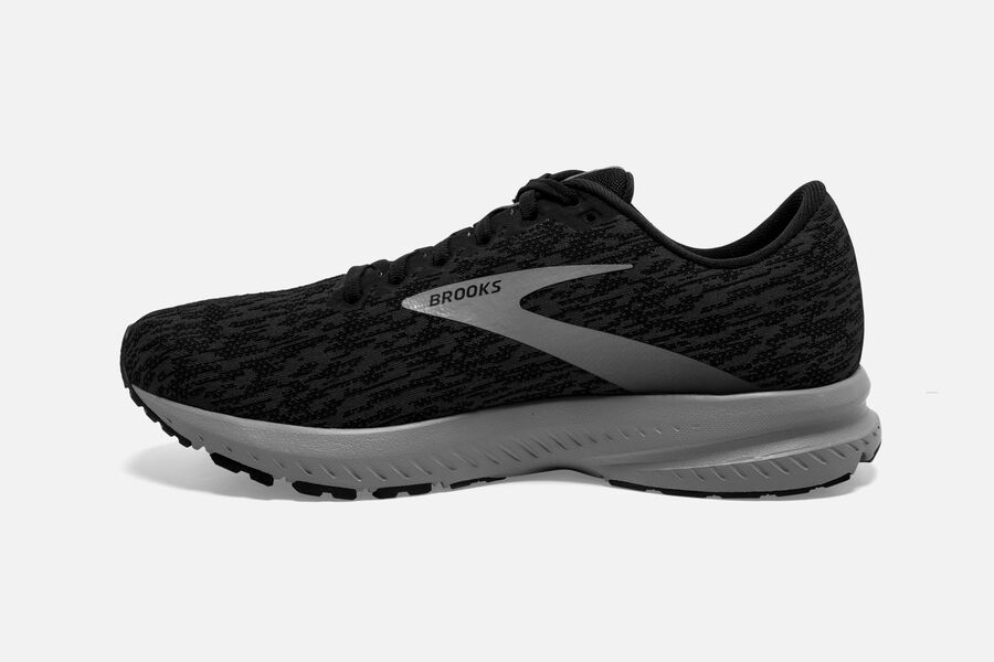 Brooks Launch 7 Road Running Shoes Mens - Black/Grey - UPGBN-2651